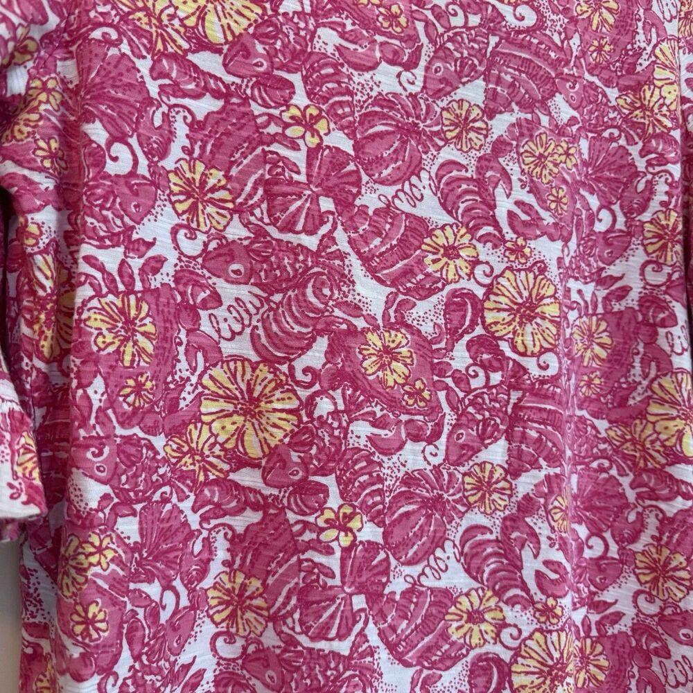 Lilly Pulitzer Somerset Shift Dress Chum Bucket Pink M - Picture 3 of 7